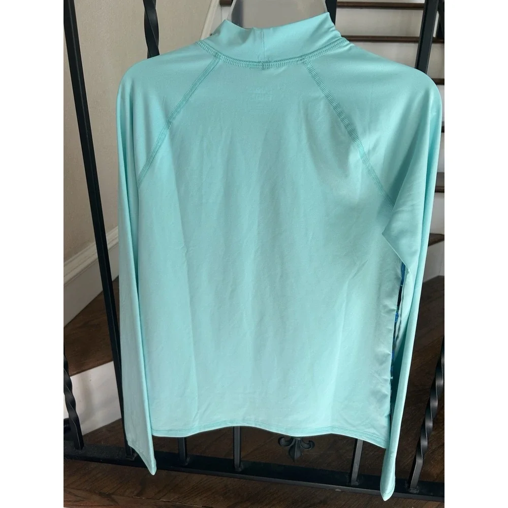 Girl's Size XL 14-16 Lands' End Rash Guard Swim Shirt Set of 2